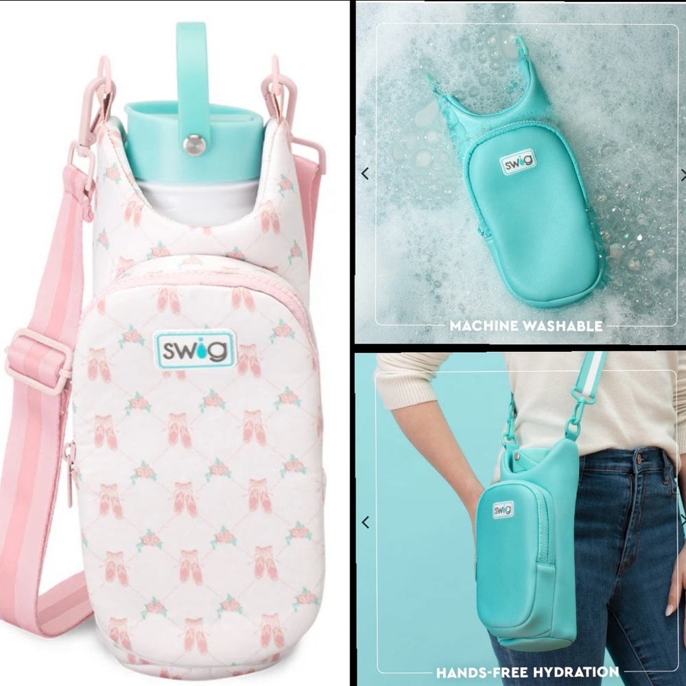Swig Life On Pointe Ballet versatile water bottle sling holder / NEW with tags